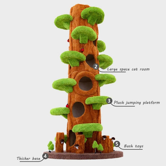 Gigantic 7.5-Ft Cat Tree Tower Condo