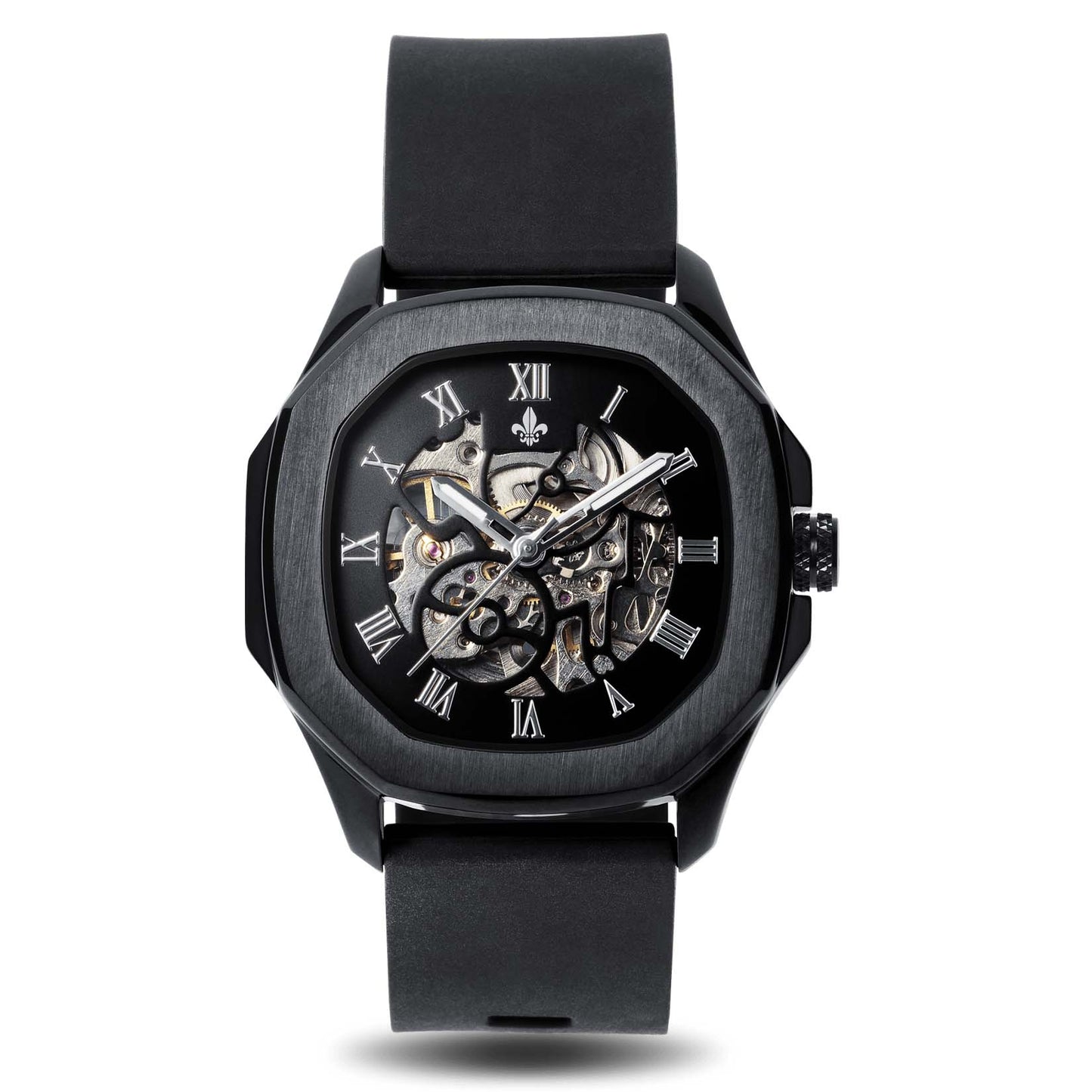 The Avalon Black + Blue Camo Strap