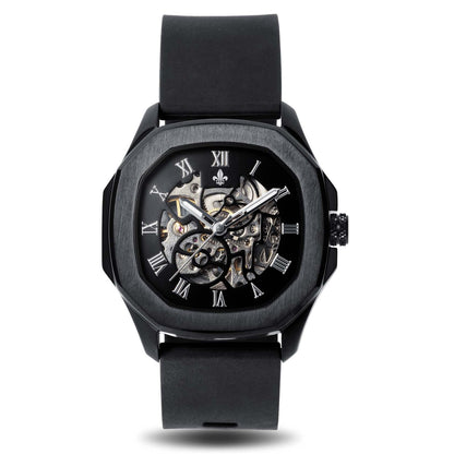 The Avalon Black + Blue Camo Strap