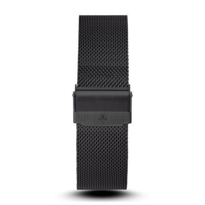 The Avalon Black + Black Mesh Strap