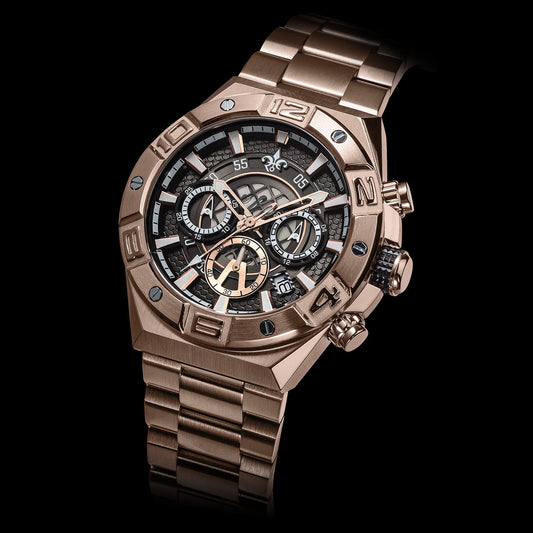 Rose Gold Link Butterfly Band - Delta Chrono