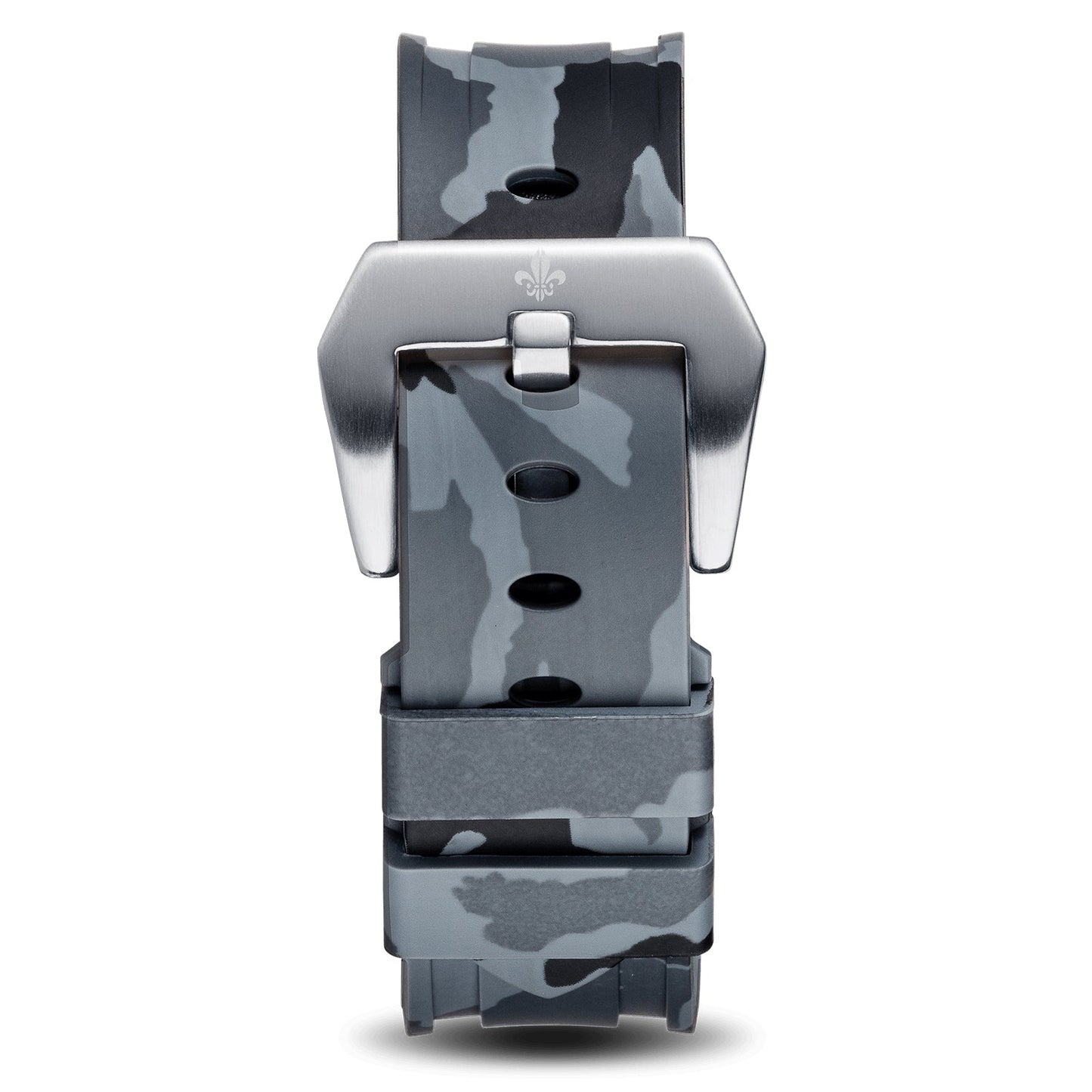 The Avalon Black + Grey Camo Strap