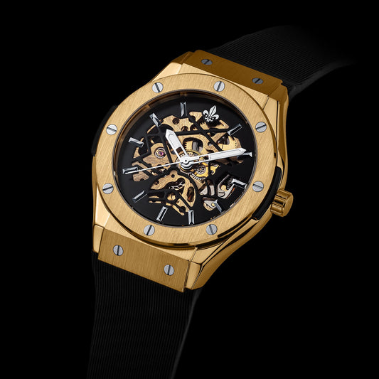 Prague Skeleton Automatic Deluxe - Gold