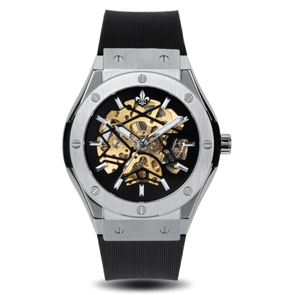 Prague Skeleton Automatic Deluxe - Silver