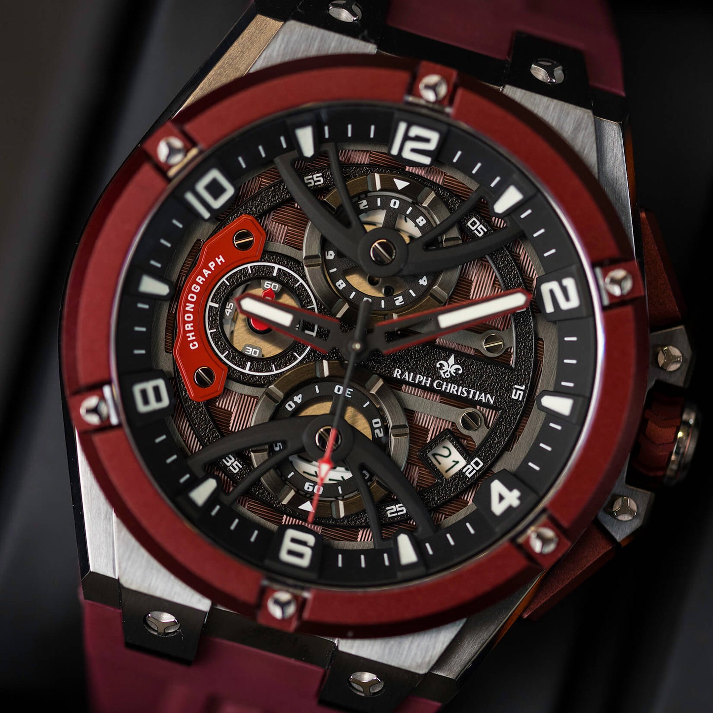 The Apex Chrono -  Crimson Steel