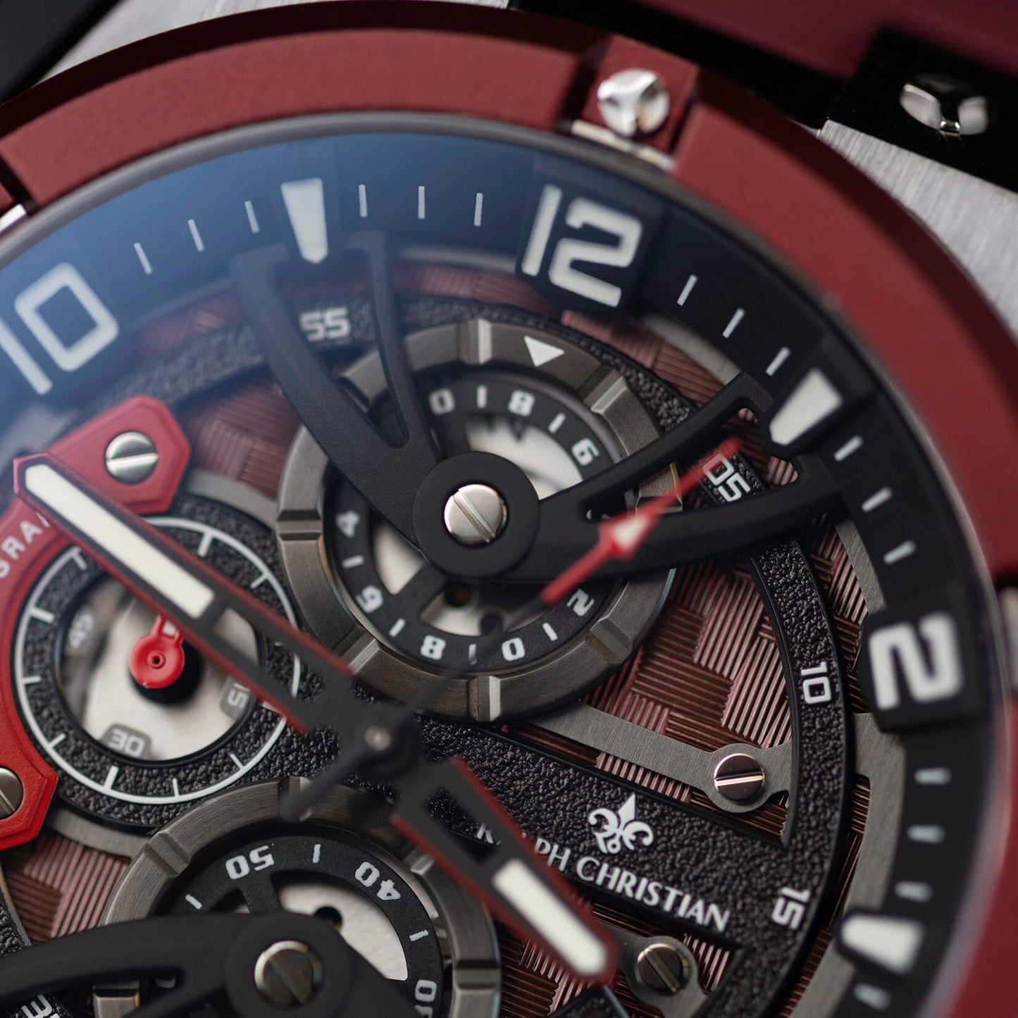 The Apex Chrono -  Crimson Steel