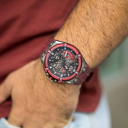 The Apex Chrono -  Crimson Steel