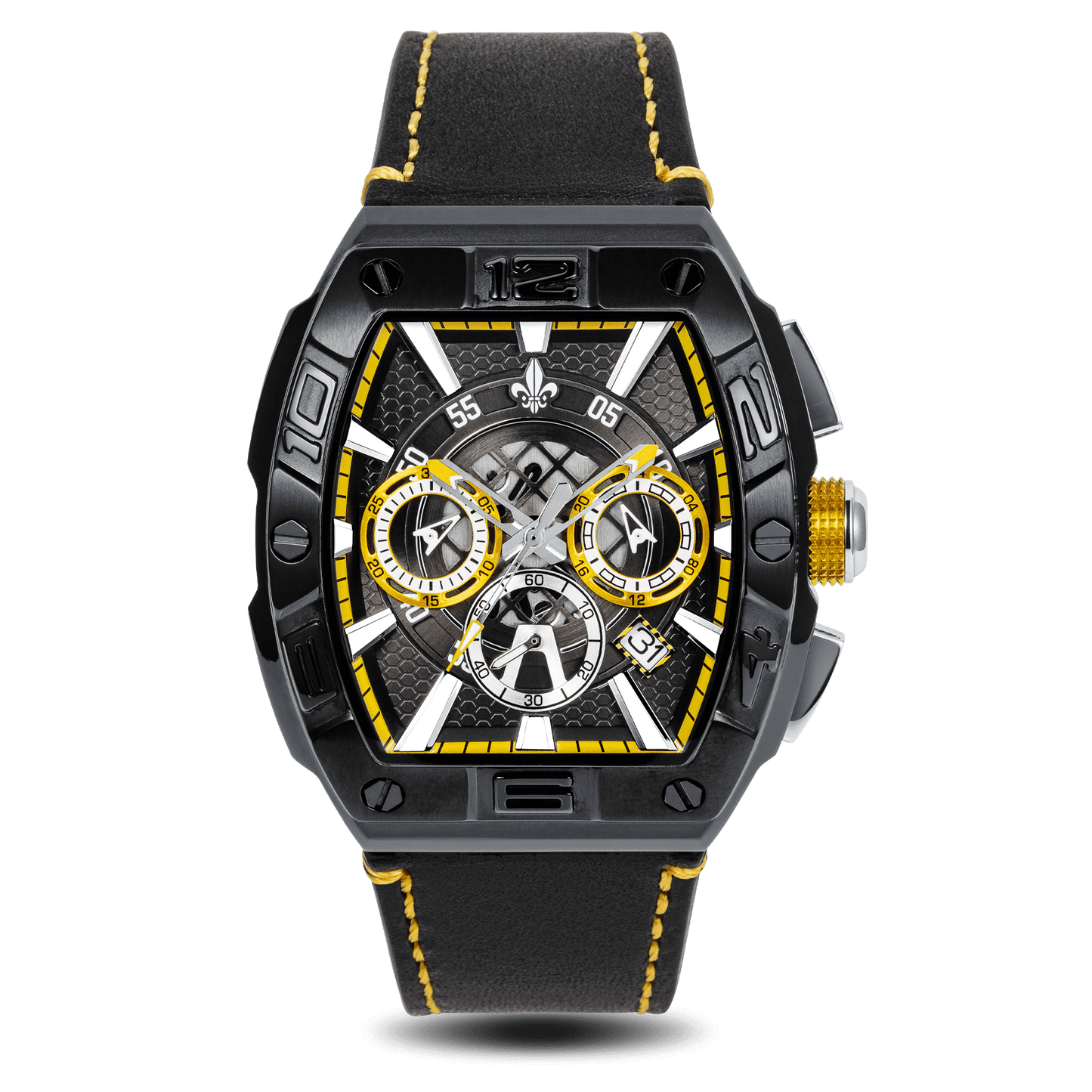 The Intrepid Chronograph - Black and Yellow