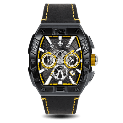 The Intrepid Chronograph - Black and Yellow